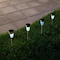 Nature Spring Solar Outdoor LED Light, Battery Operated, Stainless Steel Mosaic Pillar Path and Walkway Lights 671930UFT - alternate 1